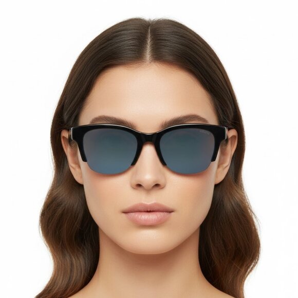 Alexander McQueen Accessories - Alexander McQueen Womens Square/Rectangle Black Black Green Fashion Designer